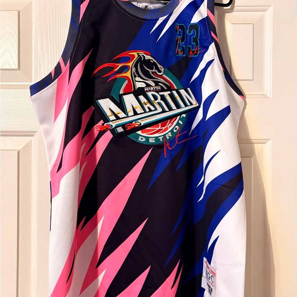 Nostalgia Pink and Blue Athletic Jerseys